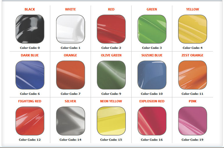 Honda car color chart #1